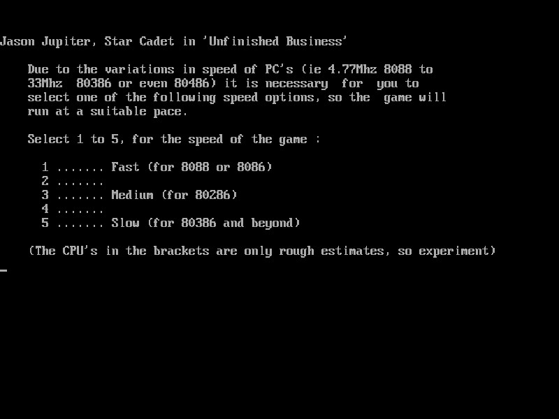 Jason Jupiter, Star Cadet, In 'Unfinished Business'